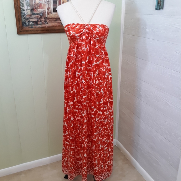 ANTONIO MELANI Dresses & Skirts - Antonio Melani silk halter maxi dress sz 4 *D3